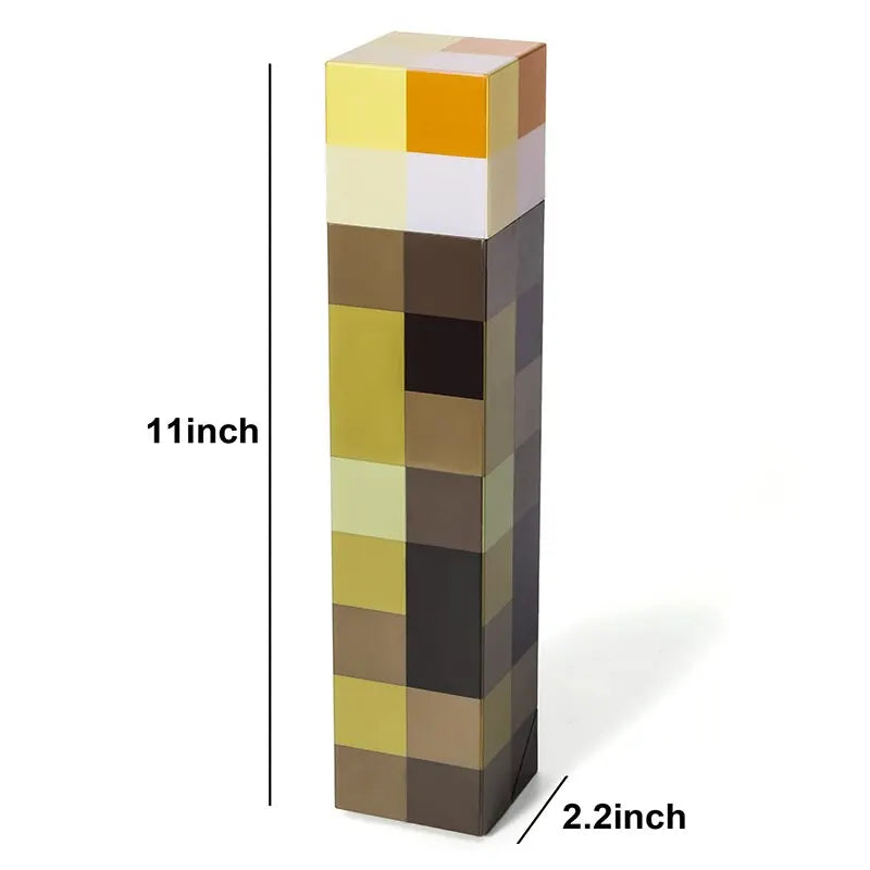 Minecraft 4 Color LED Torch Light - USB Rechargeable