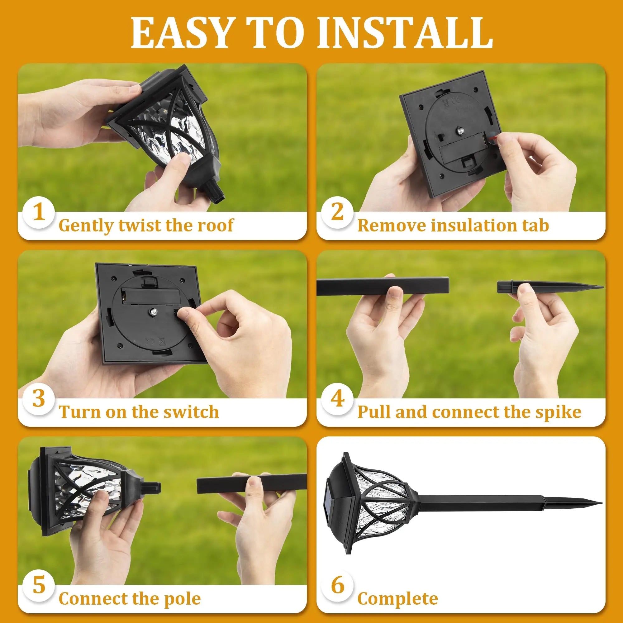 Waterproof Solar Lawn Lights