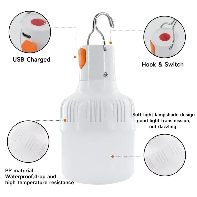USB Rechargeable Camping Lamp