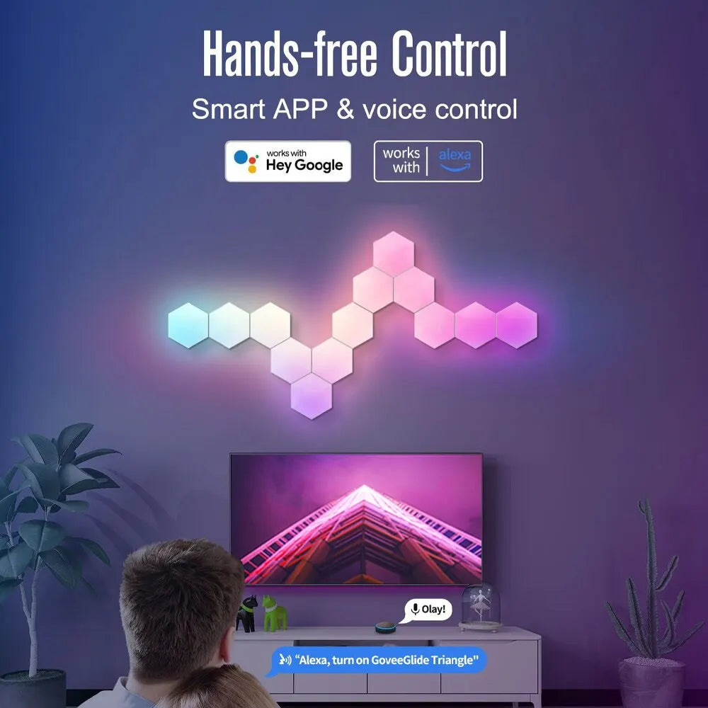 Smart RGB Hex Panel Wall Lights