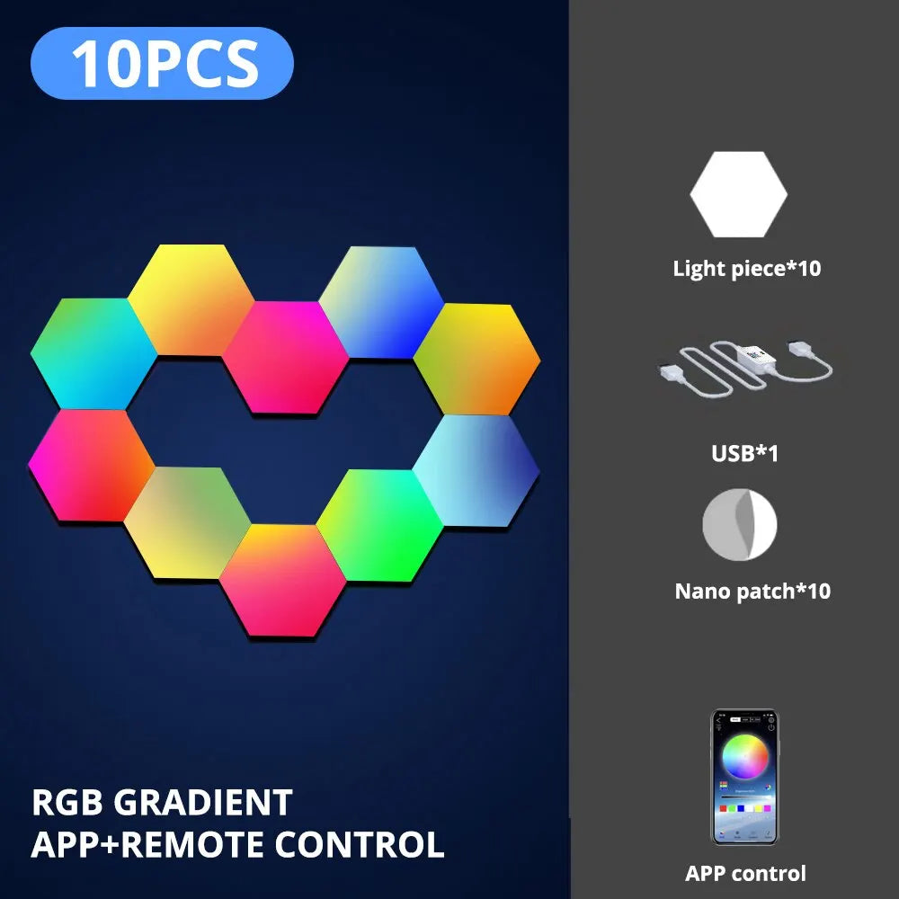 Smart RGB Hex Panel Wall Lights